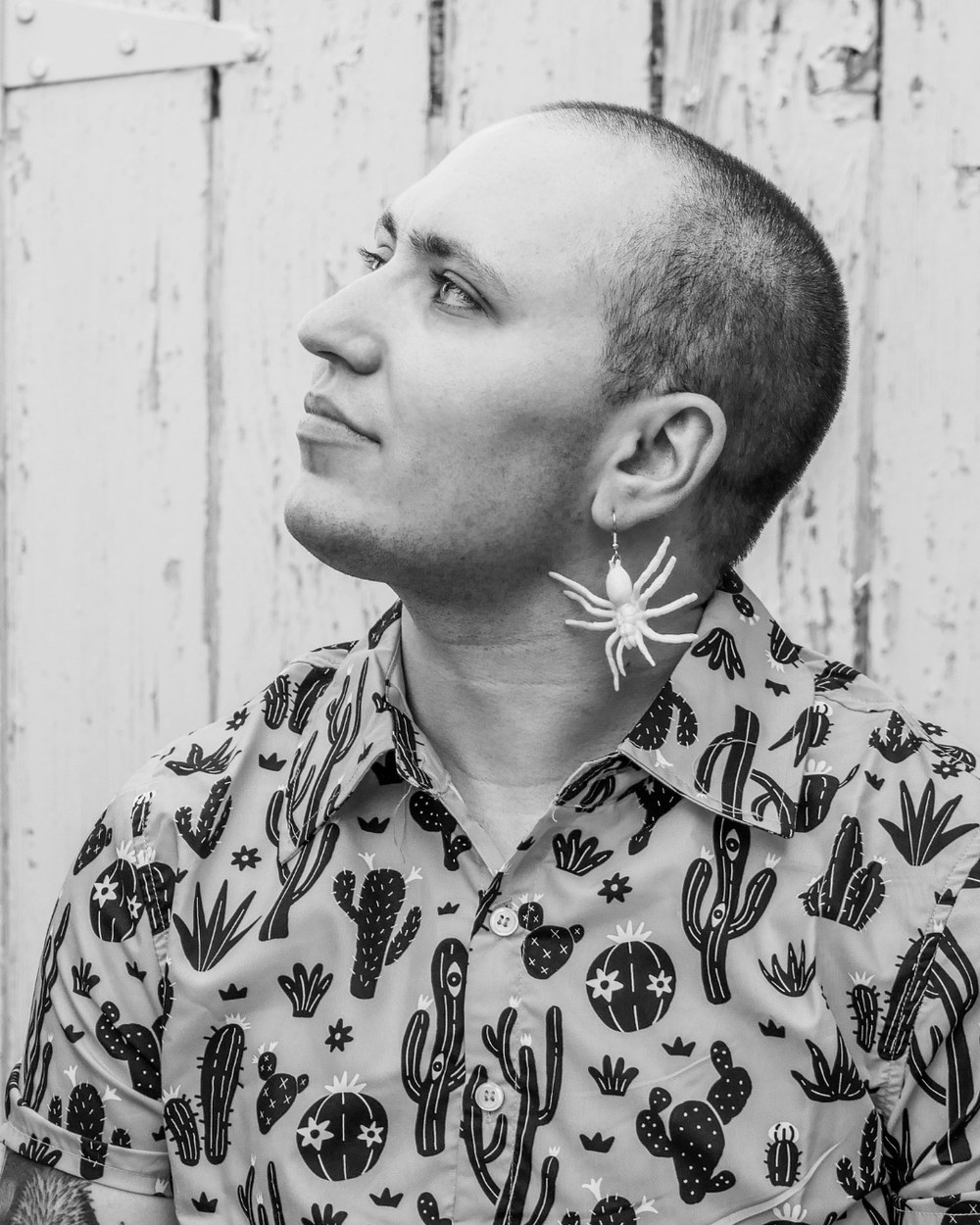 Black and white portrait